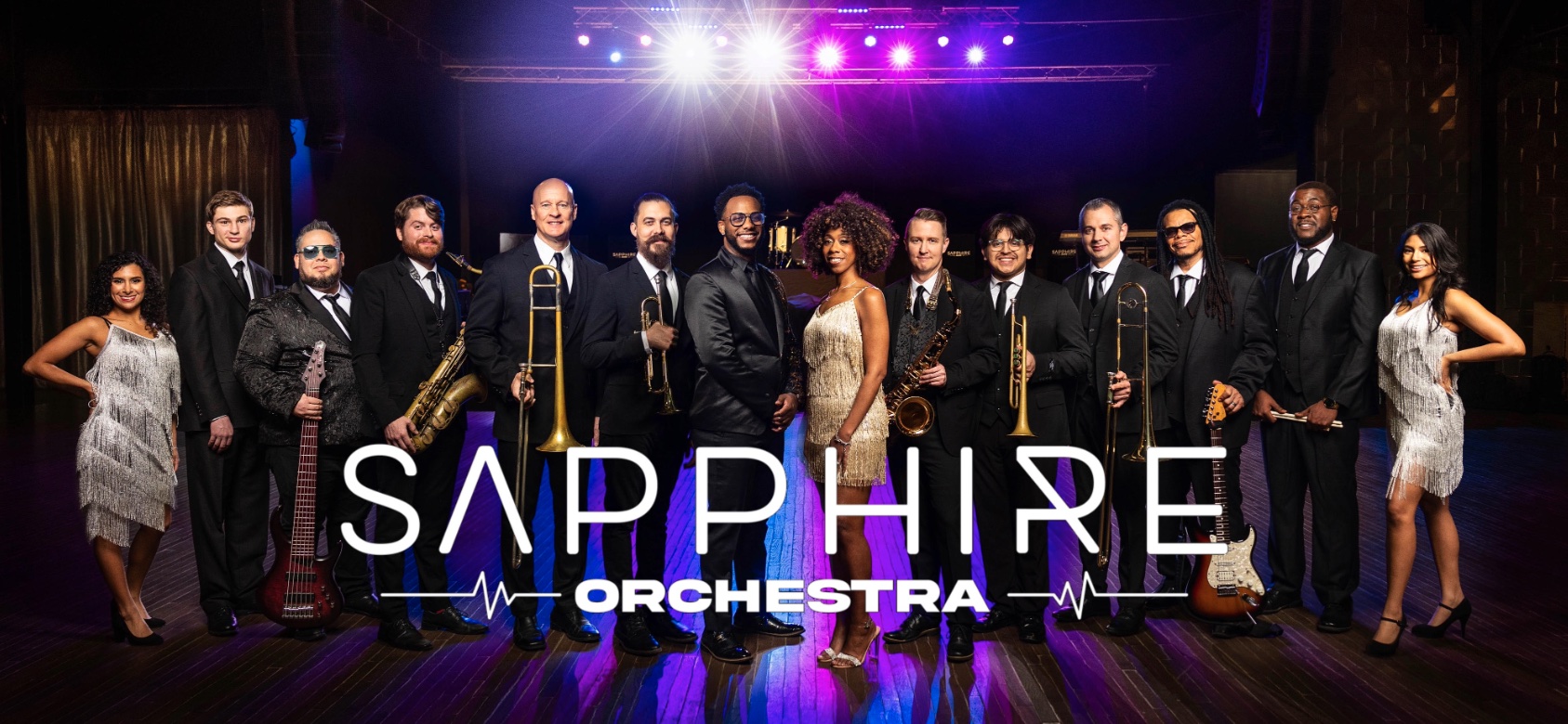 Sapphire Orchestra soul and funk band on stage